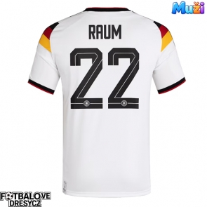 Německo David Raum #22 Domácí Dres MS 2026 Krátký Rukáv